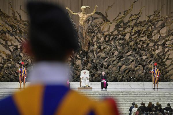 Pope Francis holds his general audience