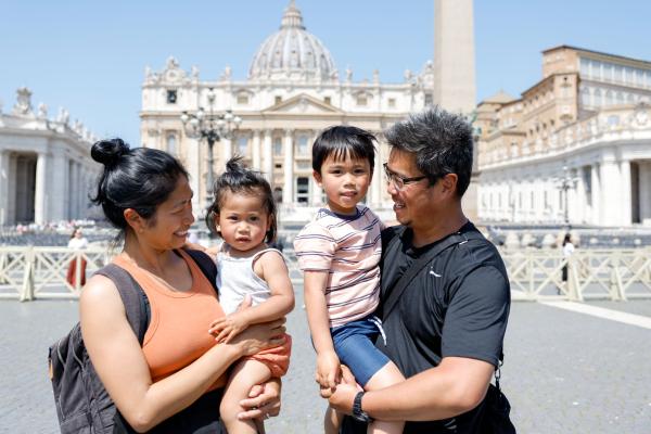 Family in St. Peter's Square