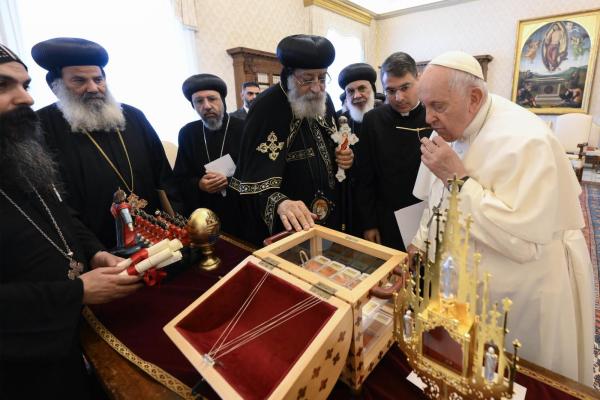 Pope Francis and Pope Tawadros