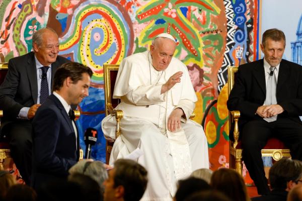 Pope Francis and Julio Vaqueiro