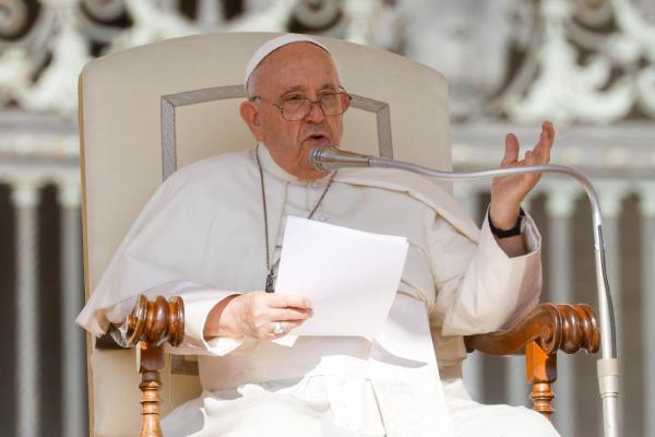 Pope Francis at his general audience