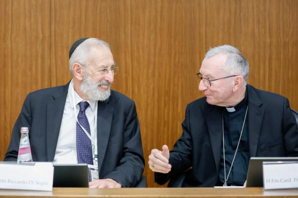 Rabbi Di Segni and Cardinal Parolin
