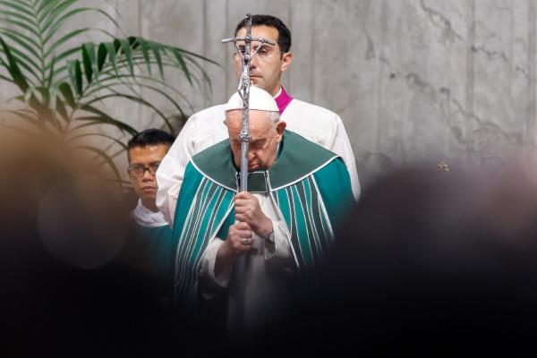 Pope Francis at Mass