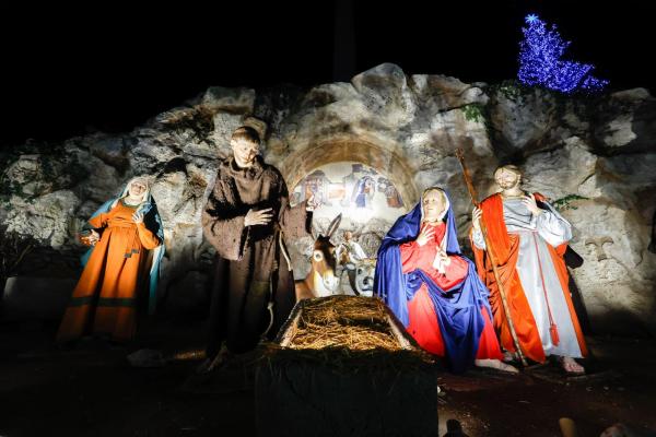 Nativity scene in St. Peter's Square