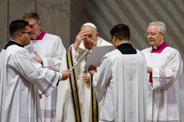Pope Francis at chrism Mass