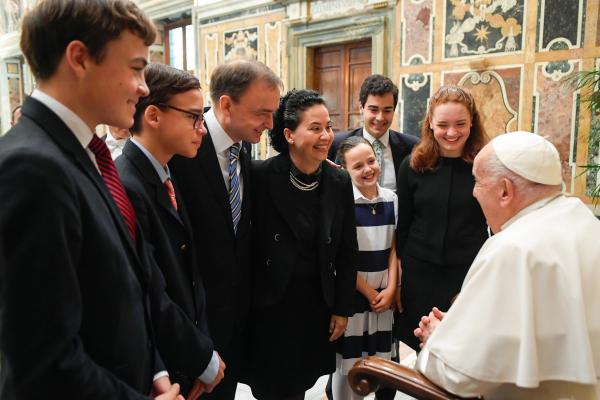 Pope Francis meets participants at Catholic legislators' meeting