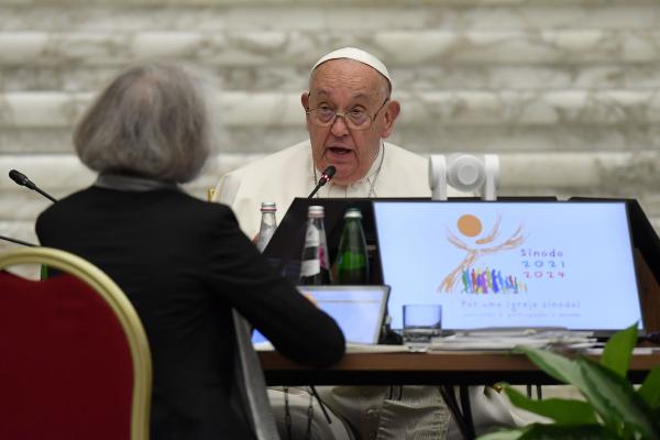 Pope Francis at the Synod of Bishops