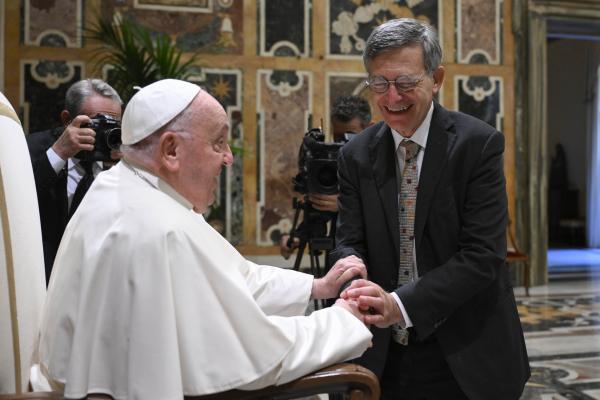 Pope Francis with Paolo Ruffini