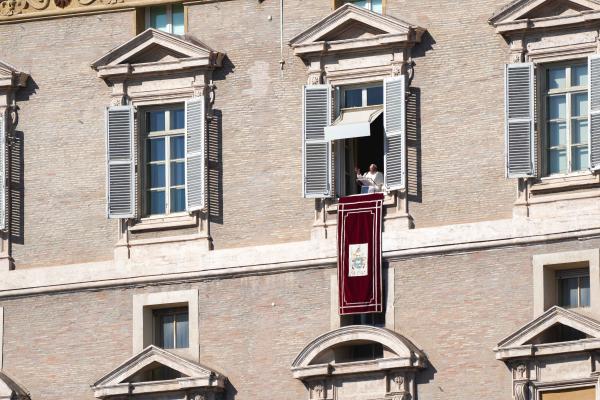 Pope Francis at the Angelus