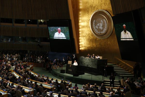 Pope Francis at the U.N. in 2015