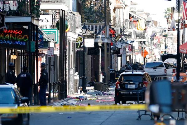 A crime scene in New Orleans.