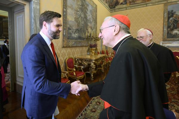 Vice President Vance meets Cardinal Parolin
