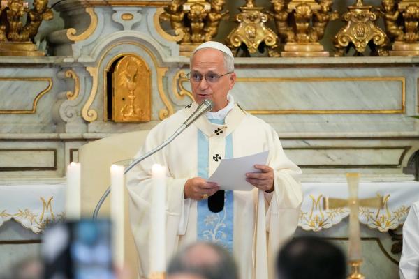 Pope Leo XIV gives his homily on the feast of the Assumption