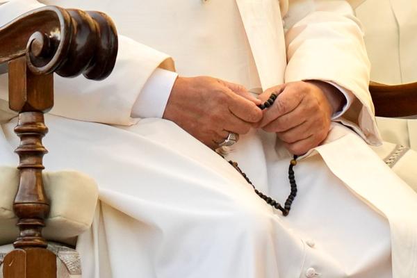 Pope Leo XIV prays the rosary for peace