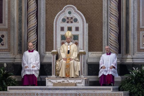 Pope Leo at Rome's Basilica of St. John Lateran