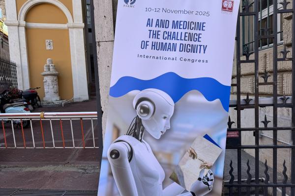 The poster for the congress on AI and medicine