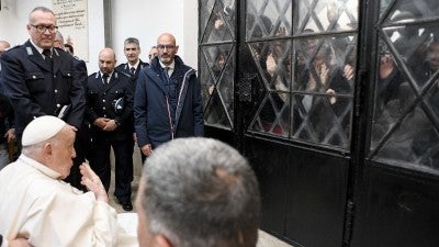 'Why them and not me,' pope asks after Holy Thursday visit to jail
