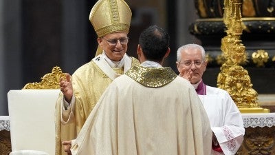 Pope asks priests to be signs of reconciliation in the church and world
