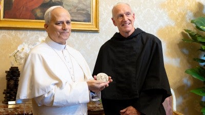 Pope talks about what St. Augustine has given him and taught him