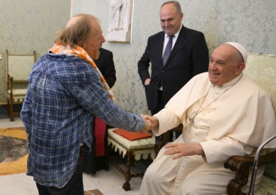 God's love also comes through people being kind to each other, pope says