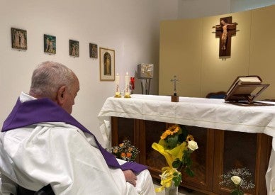 Vatican releases first photo of Pope Francis since his hospitalization