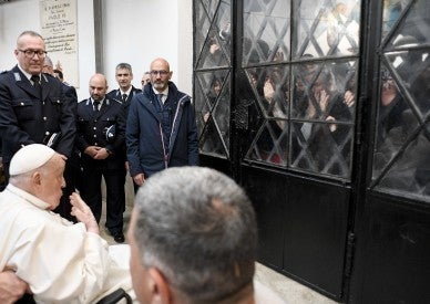 'Why them and not me,' pope asks after Holy Thursday visit to jail