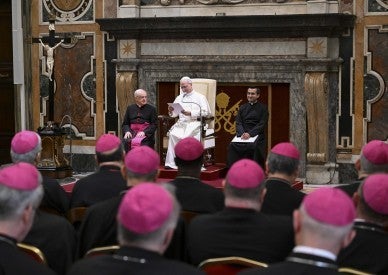 Papal diplomats must always defend poor, religious freedom, pope says
