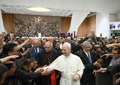 Diversity is cause for strength, not division, pope tells Rome clergy