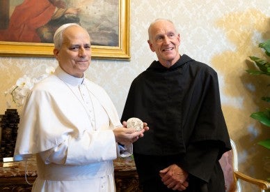 Pope talks about what St. Augustine has given him and taught him