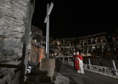 Pope at Colosseum: Follow Christ's path, including the Way of the Cross, to bring peace