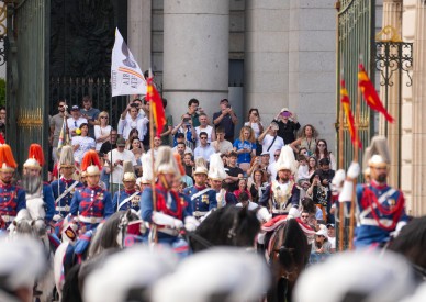 Catholic Church has message for everyone, pope says before landing in Spain
