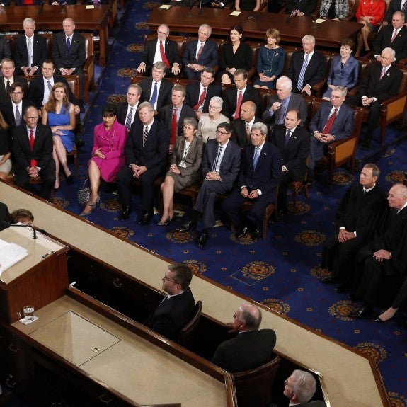 Pope Francis addresses the U.S. Congress in September 2015.