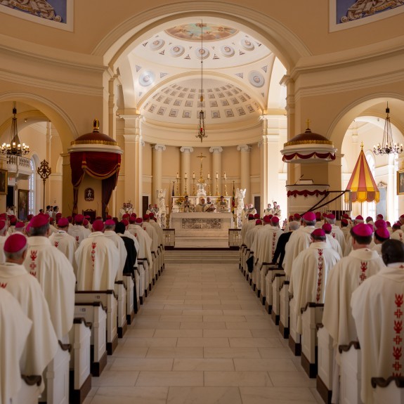 Bishops at Mass