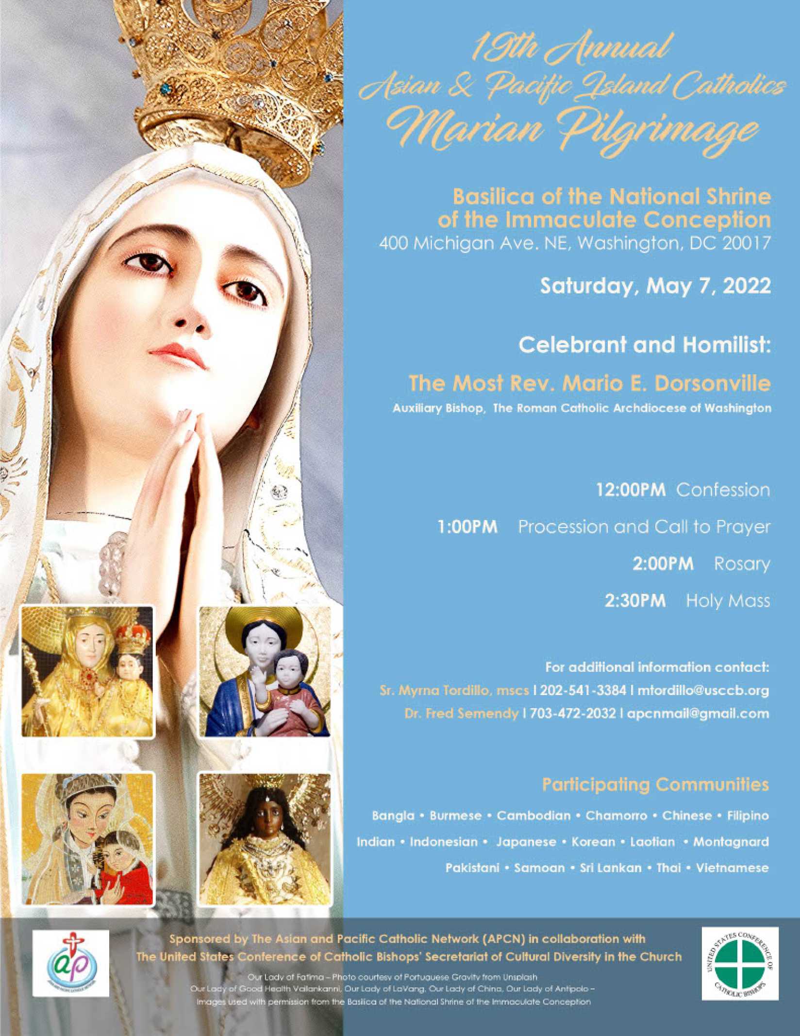 19th Annual Asian & Pacific Island Catholics Marian Pilgrimage