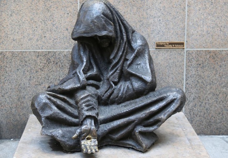Homeless Jesus Statue