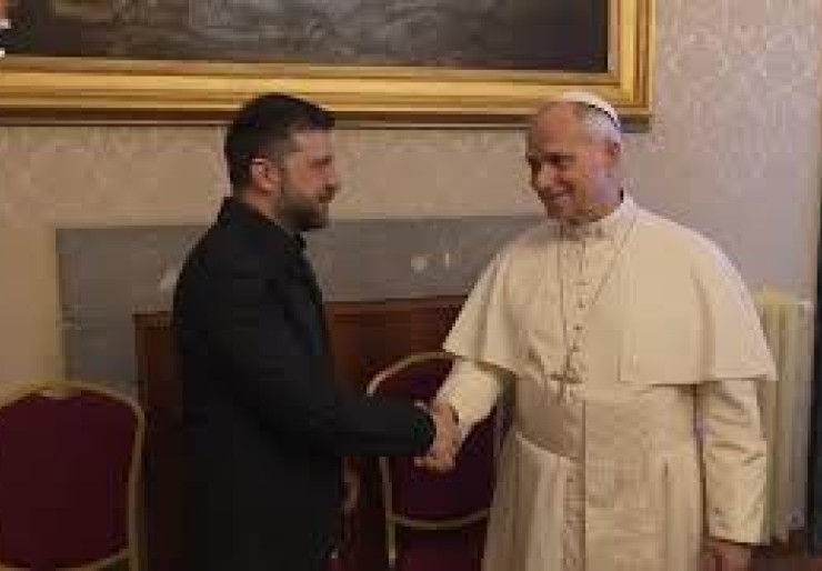 Pope Leo talks peace with Ukrainian president