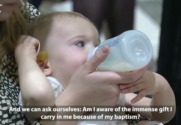 Pope: Baptism says we are God’s beloved children