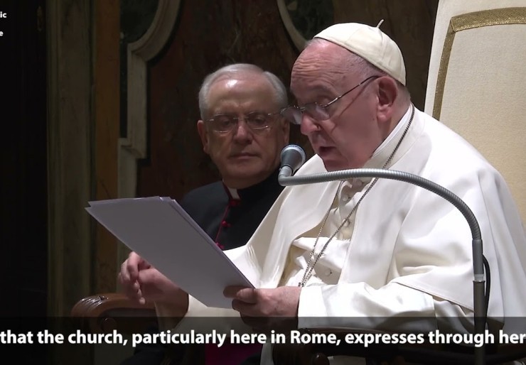Pope speaks to NAC seminarians