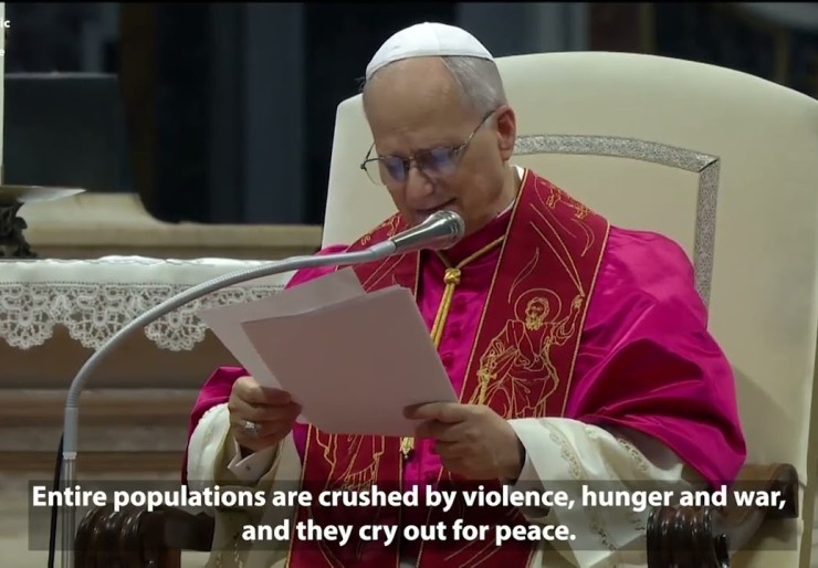 Pope: Bring peace to those to suffer