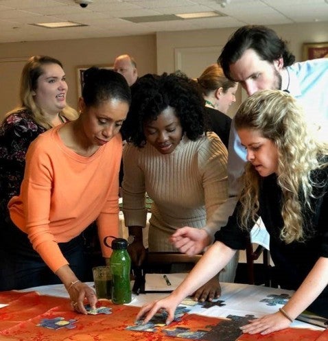 Participants in USCCB Staff Cultural Diversity Training. 