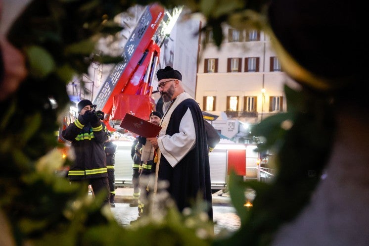 Chaplain of Rome's firefighters.