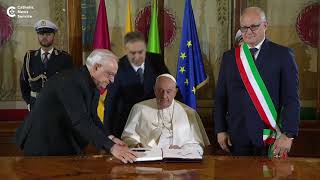 Pope champions Rome's universal spirit at Campidoglio