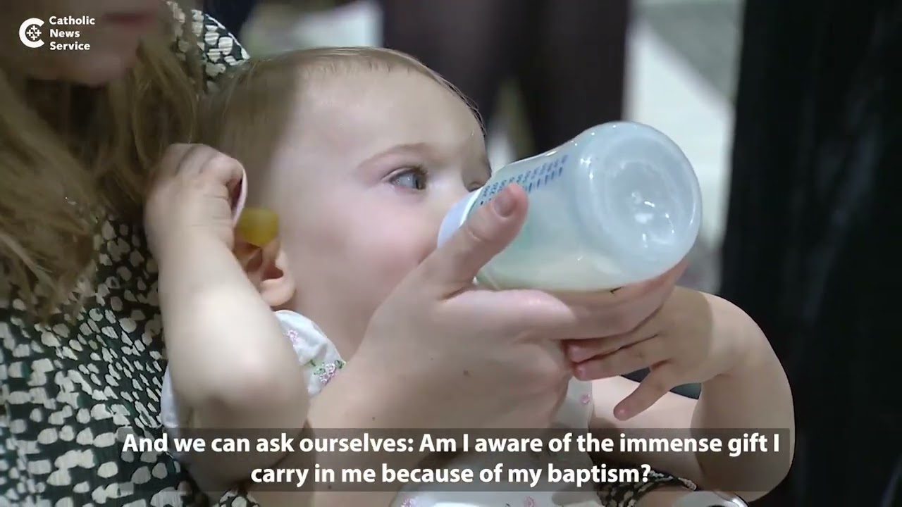 Pope: Baptism says we are God's beloved children