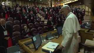 Pope Leo to cardinals: “I am here to listen”