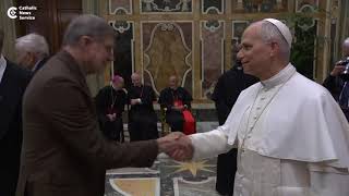 Pope Leo meets cinema greats