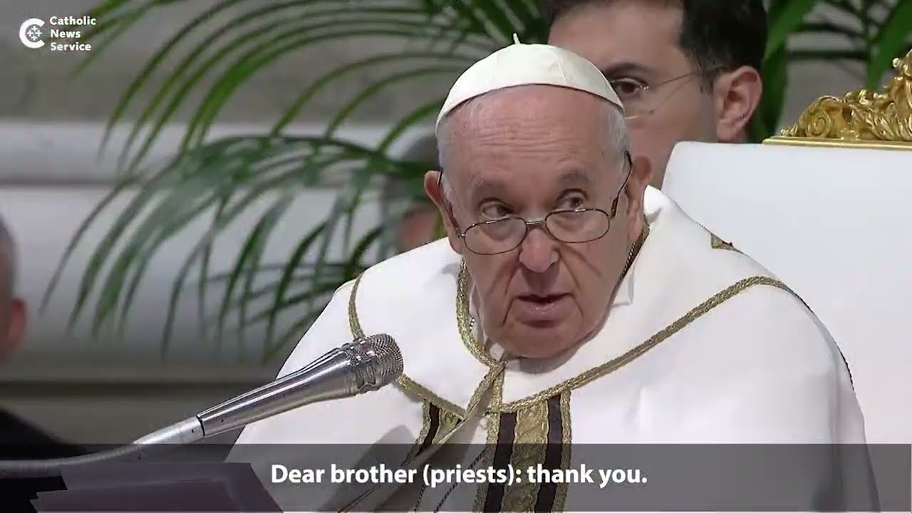 Pope thanks priests for their service
