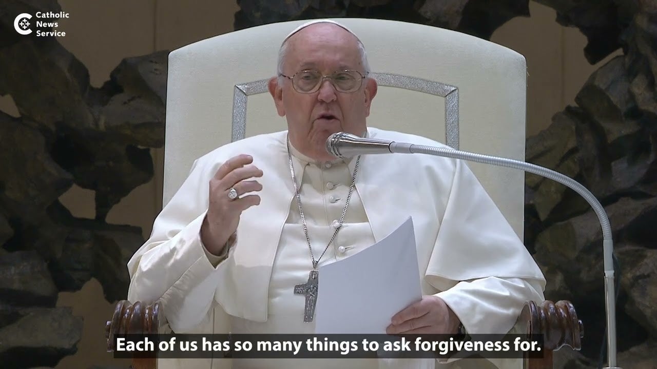 Pope: Never tire of asking God's forgiveness