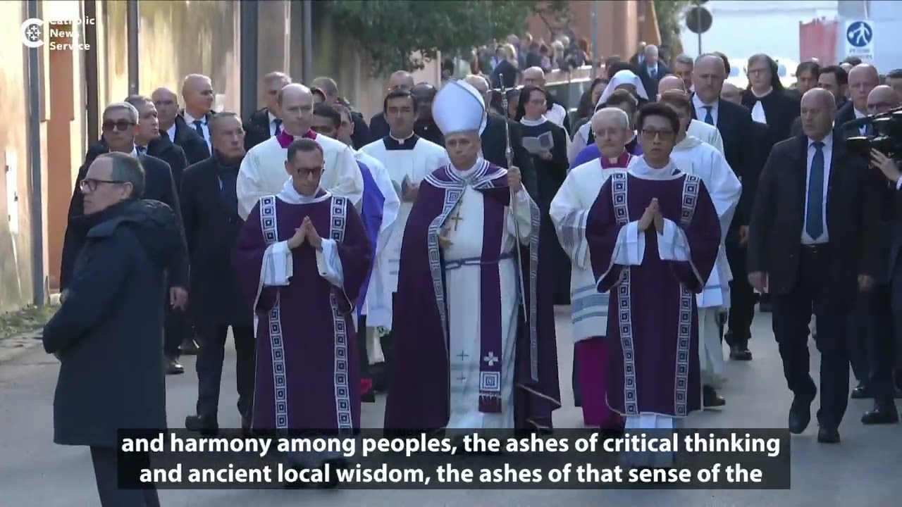 Pope Leo receives ashes, marking start of Lent
