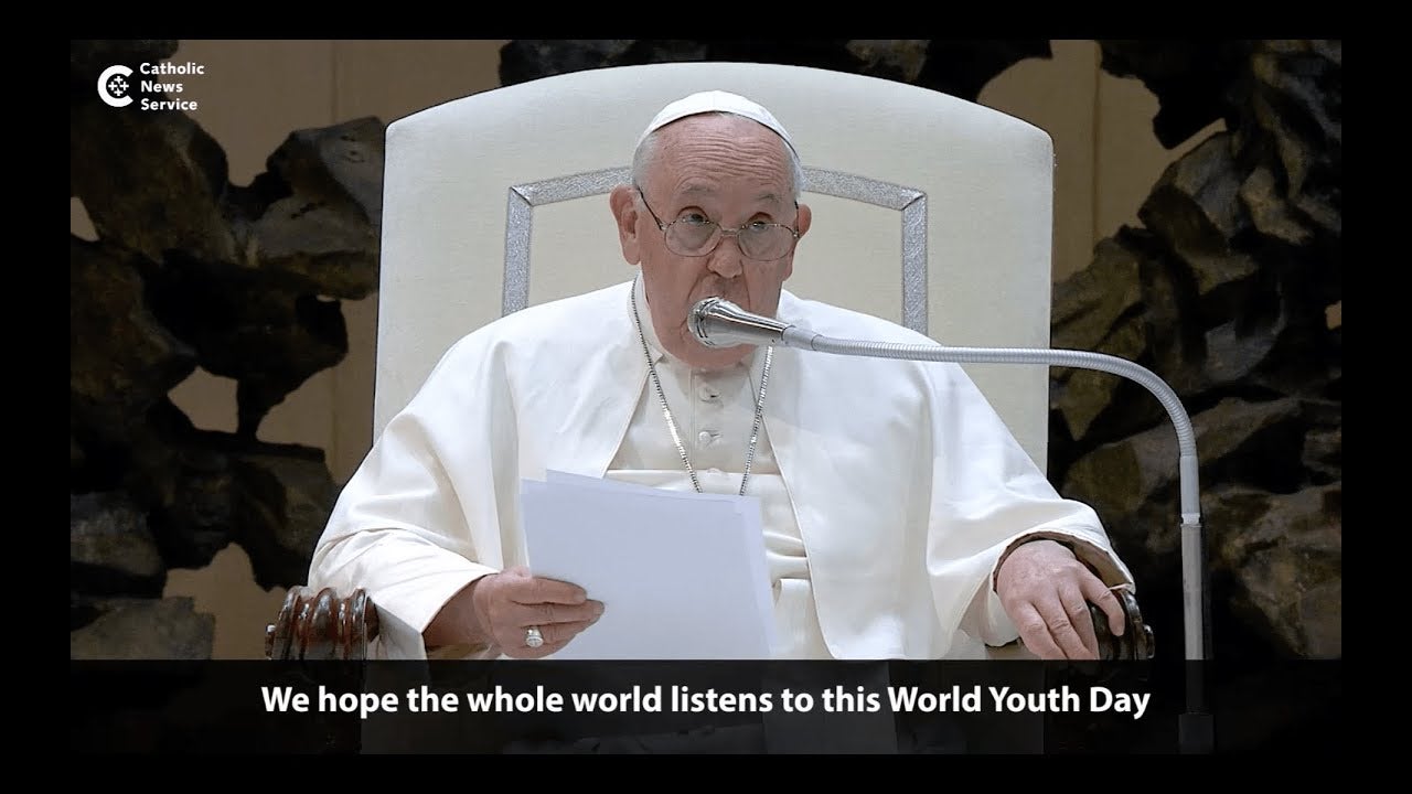 Pope: WYD shows youths' desire for peace